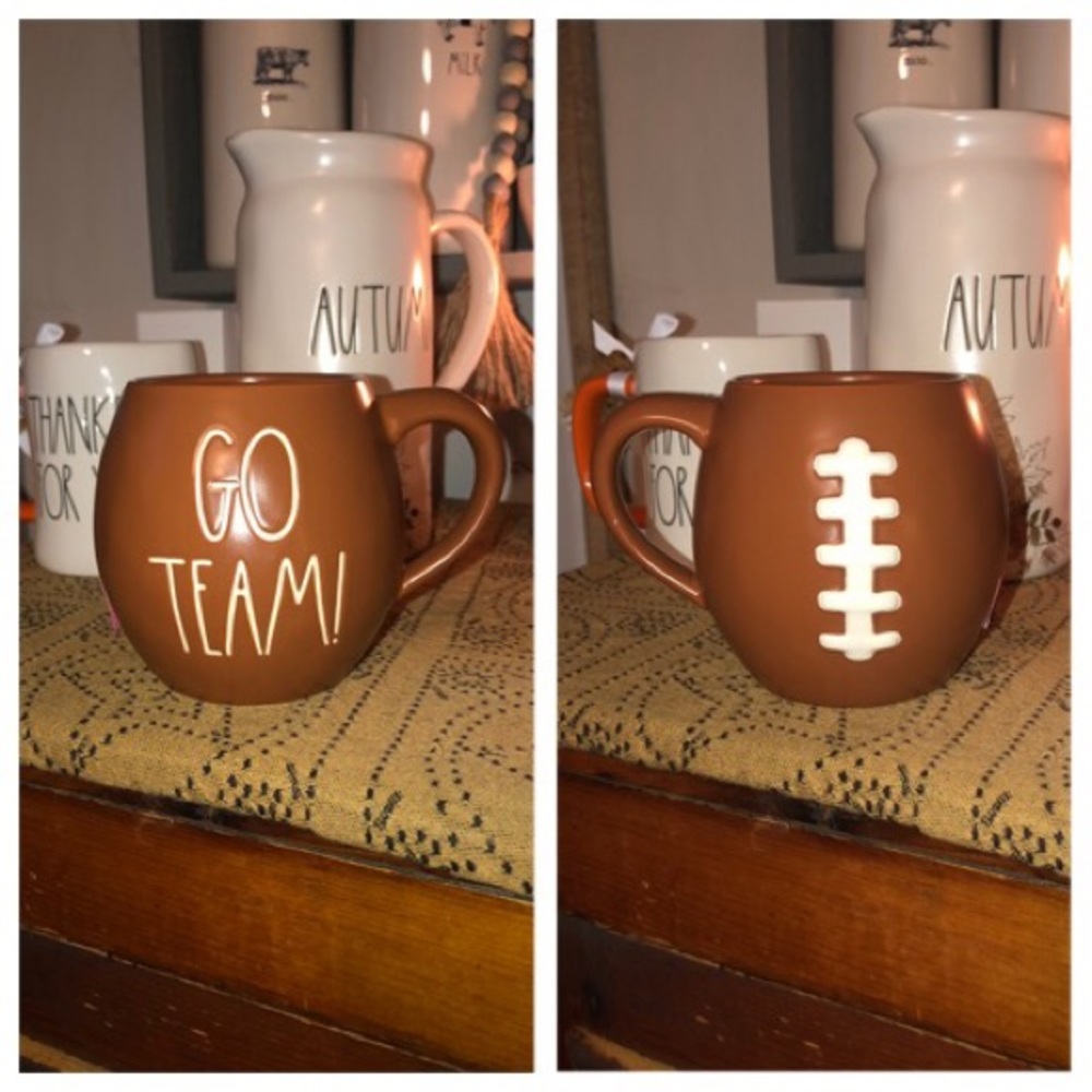 Rae Dunn GO TEAM! Double Sided Football Mug